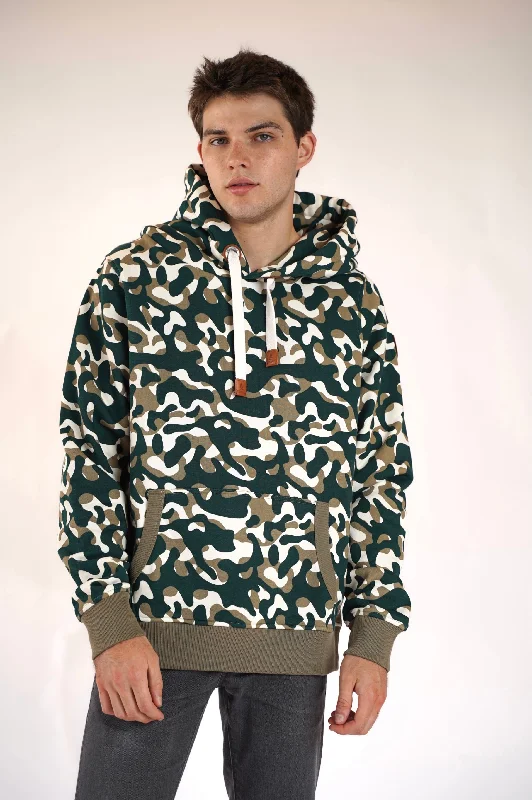 Baker Khaki Camo Hoodie Stylish Men's Neon