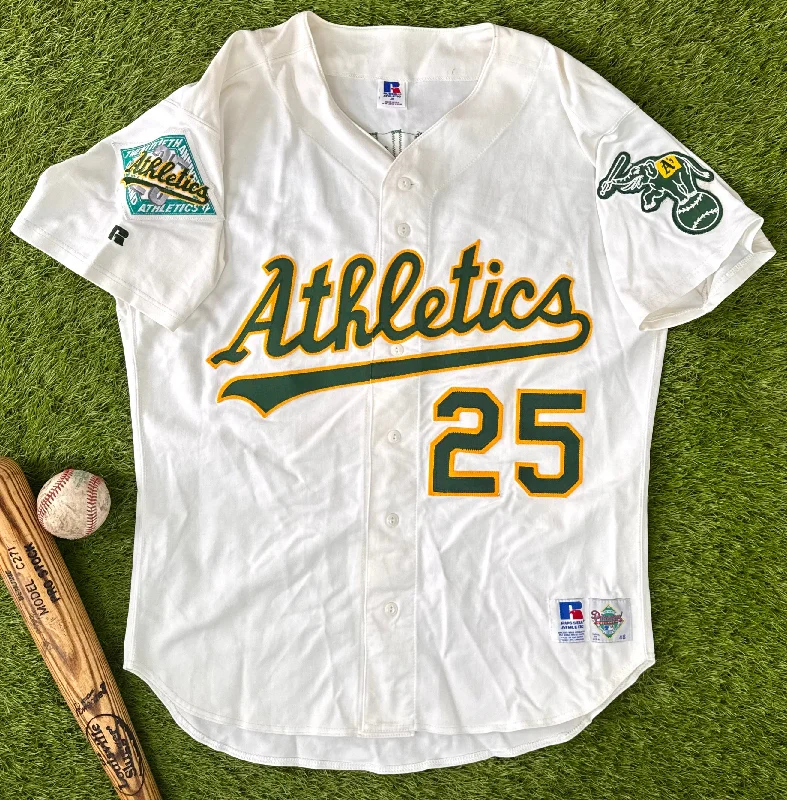 Oakland Athletics 1992 Mark McGwire MLB Baseball Jersey (48/XL) Traditional Men's Wool