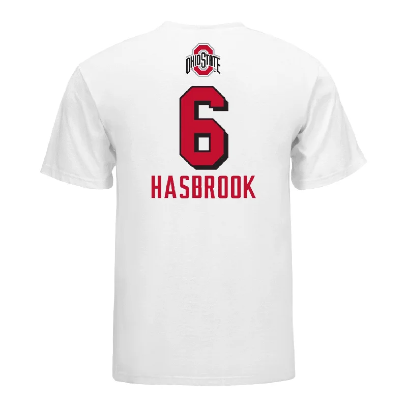 Ohio State Buckeyes Women's Volleyball Student Athlete T-Shirt #6 Olivia Hasbrook Modern Men's 