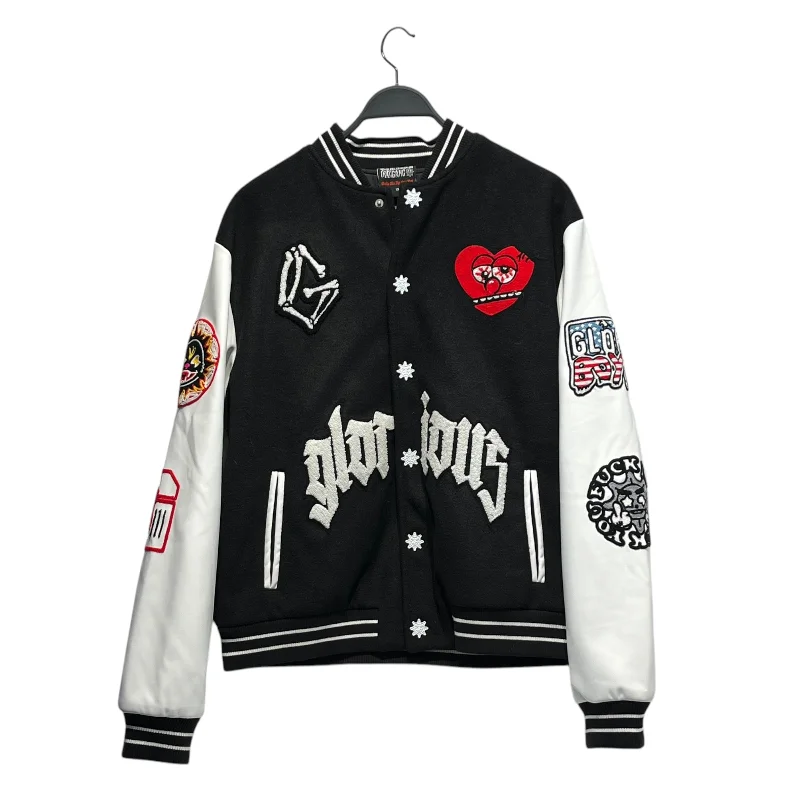 CHIEF KEEF GLOGANG/Jacket/XL/Polyester/BLK/All Over Print/VARSITY Gym