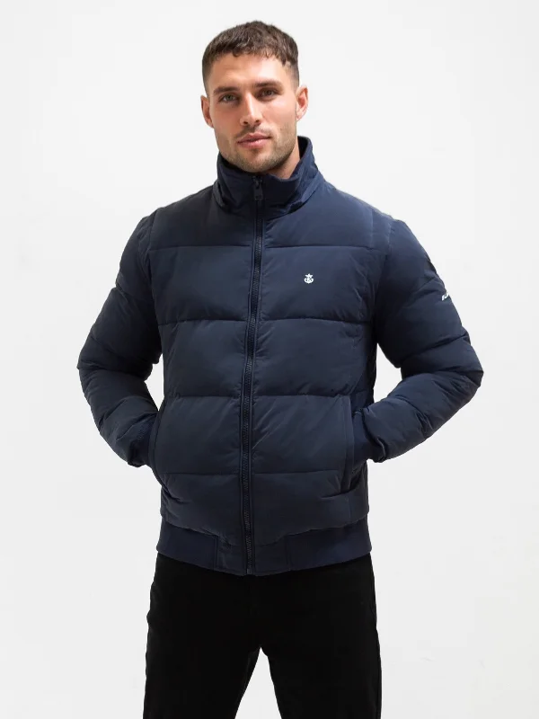 Ultimate Puffer Coat - Navy Earthy Men's Hemp