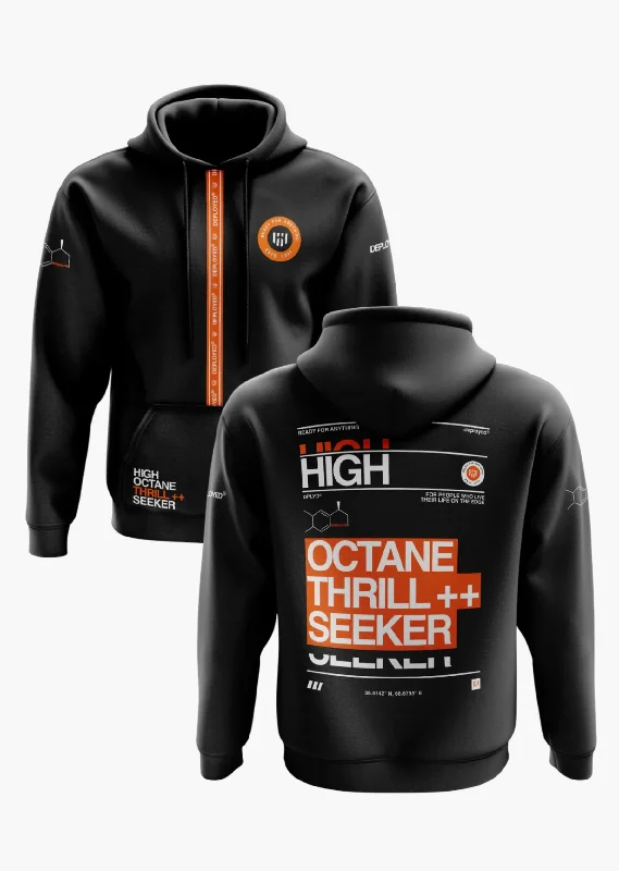 HIGH OCTANE THRILL SEEKER Snow Soft Premium Hoodie Luxurious Men's High