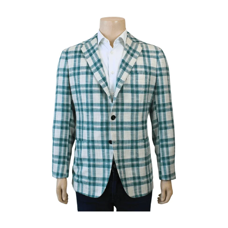 Sartorio Sport Coat - Green Plaid Laid