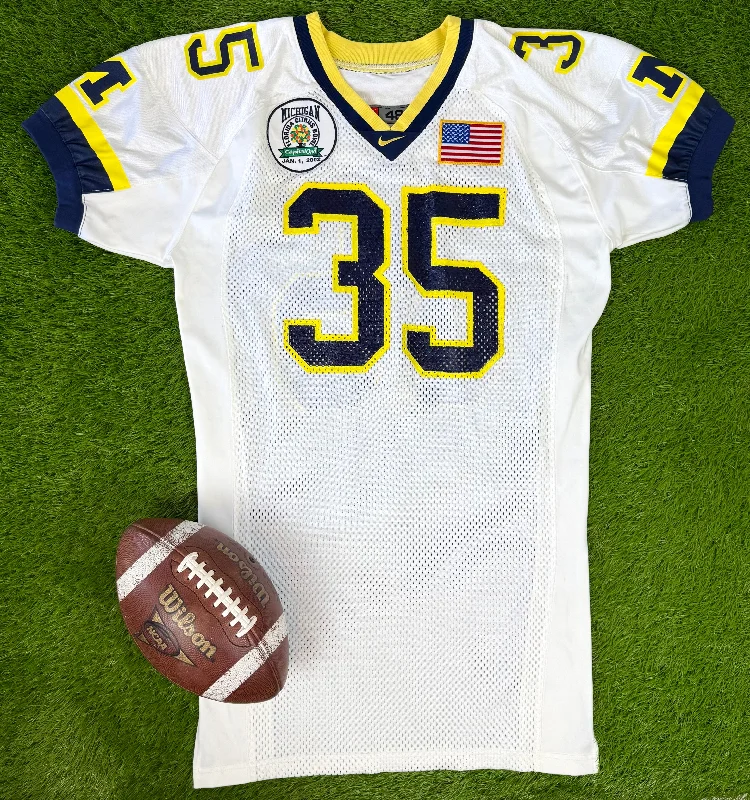 Michigan Wolverines B.J. Askew 2002 Citrus Bowl College Football Jersey (48/XL) Trendy Men's Scandinavian