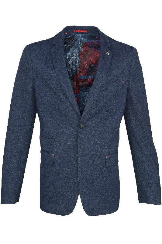 Au Noir Bale Sport Coat - Navy Dynamic Men's Moto