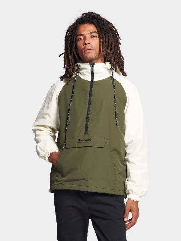 Hudson Script Windbreaker Jacket in Forest Night Dynamic Men's Glow