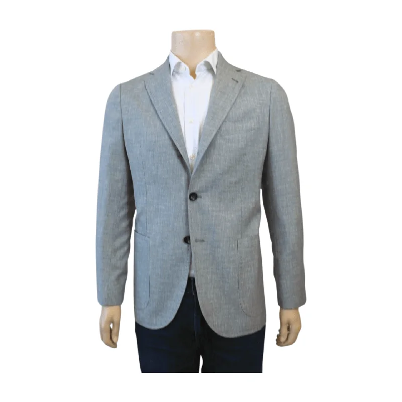 Sartorio Sport Coat - Solid Grey Masculine Men's 