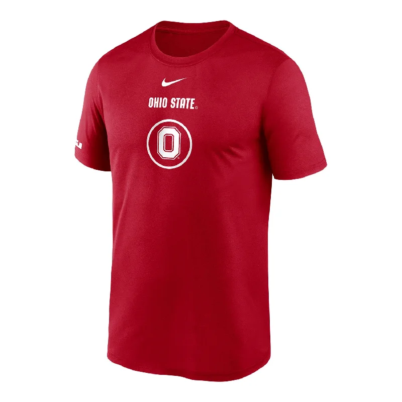 Ohio State Buckeyes Nike Practice Block O Scarlet T-Shirt Street