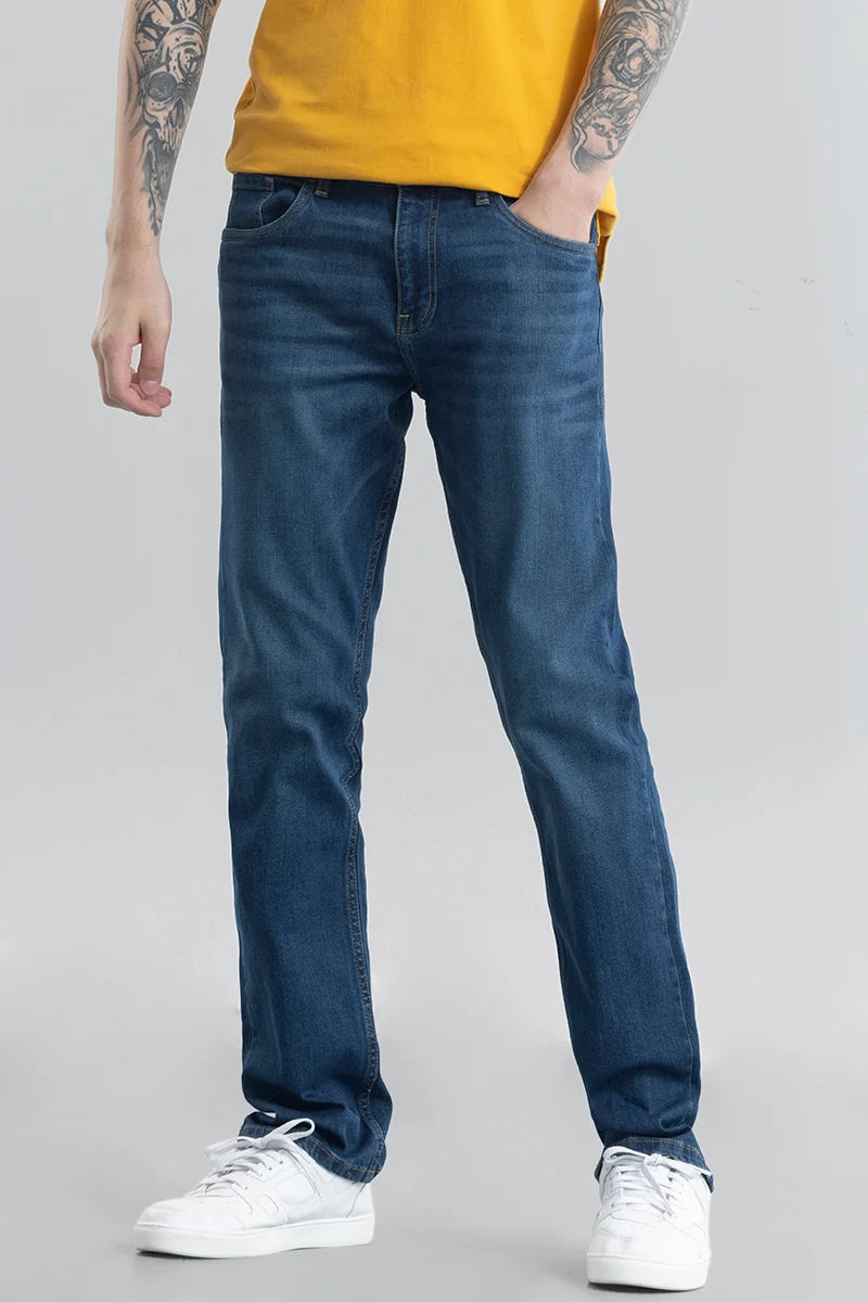 Kari Blue Straight Fit Jeans Tough Men's Tactical