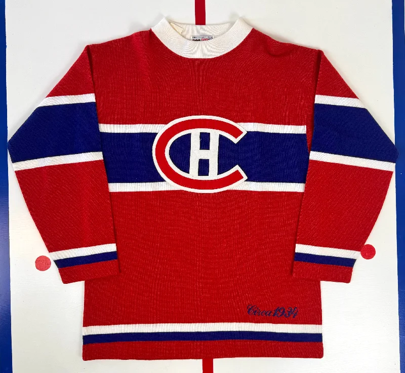 Montreal Canadiens 1934 NHL Hockey Jersey/Sweater (L/XL) Bold Men's Animal