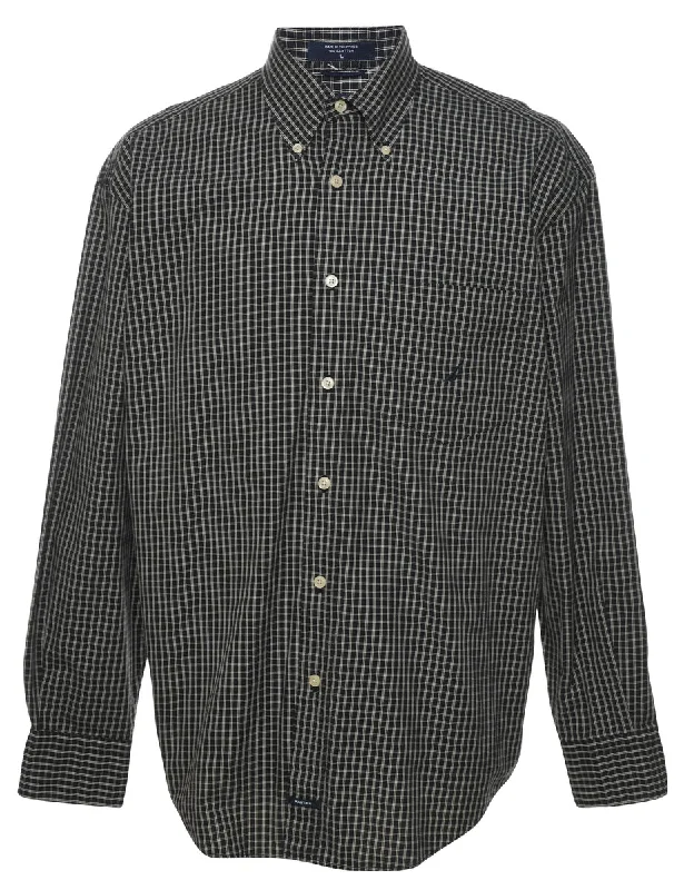 Nautica Checked Shirt - L Dapper Men's Bow