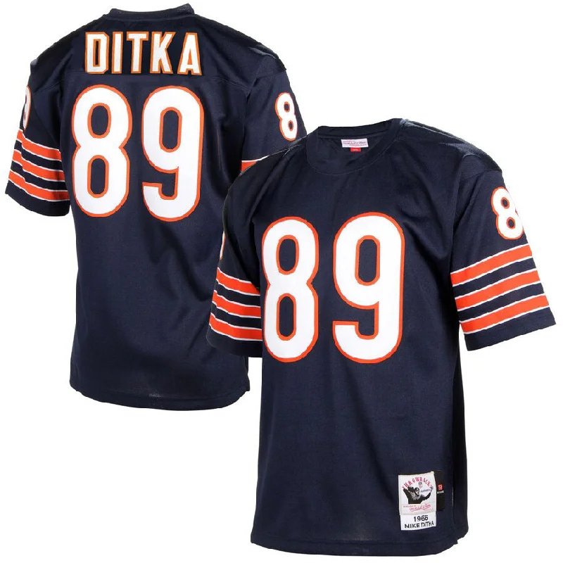 Mike Ditka Chicago Bears Men's Navy Mitchell & Ness Stitched Jersey Edgy Men's Punk