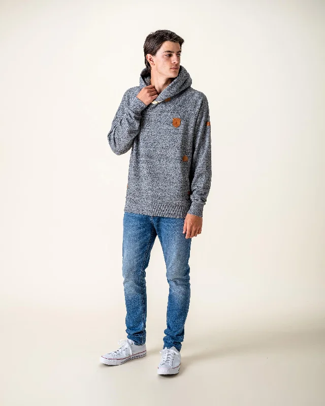 Aron Grey Space Dye Hoodie British Gentleman Style