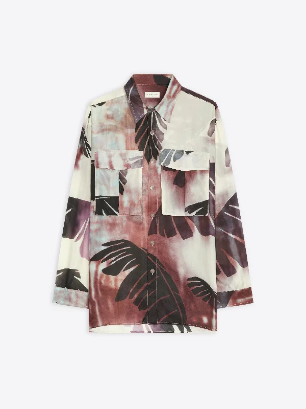 Silk utility shirt Sophisticated Men's French