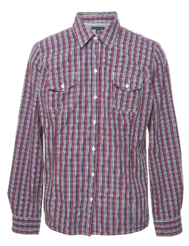 Tommy Hilfiger Checked Shirt - L Organic