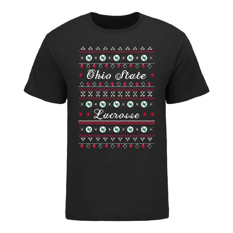 Ohio State Buckeyes Ugly Lacrosse Sweater T-Shirt Elegant Men's Cashmere