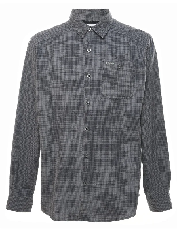 Columbia Grey Checked Shirt - M Bold Men's Statement