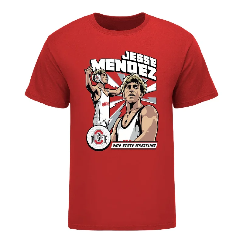 Ohio State Buckeyes Wrestling NIL Jesse Mendez Icon T-Shirt Cool Men's Skate