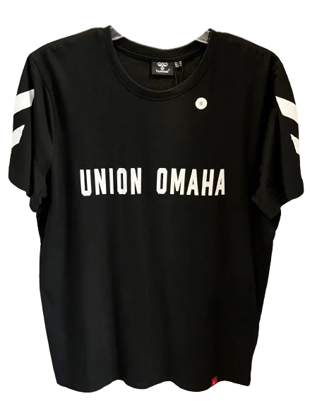 Union Omaha Men's Hummel Black Wordmark Legacy Chevron Tee Cozy Men's Sherpa