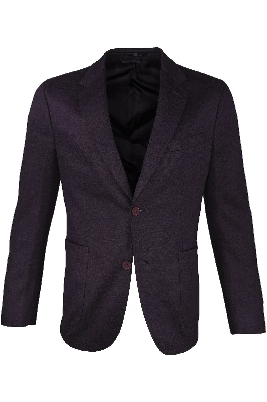 Luchiano Visconti Sport Coat Aubergine Relaxed Men's Australian 