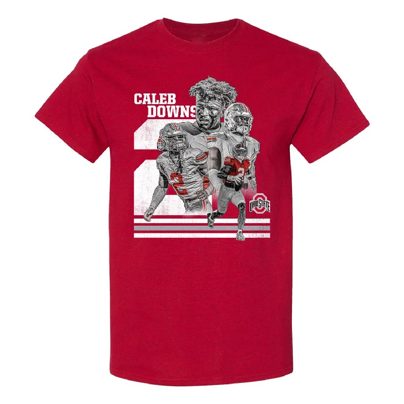 Ohio State Buckeyes Athlete's Thread Football Student Athlete #2 Caleb Downs T-Shirt Dynamic Men's High