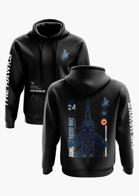 The Hawks Sukhoi SU 30 Snow Soft Premium Hoodie Practical Men's Multi