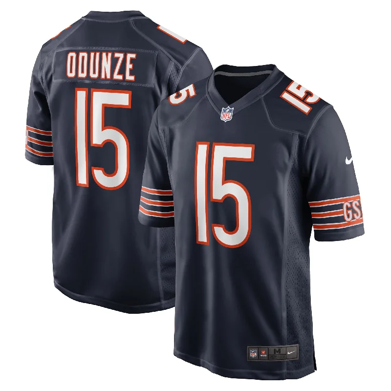 Rome Odunze Chicago Bears Nike Navy Home Replica Jersey Cclassic Men's Tweed