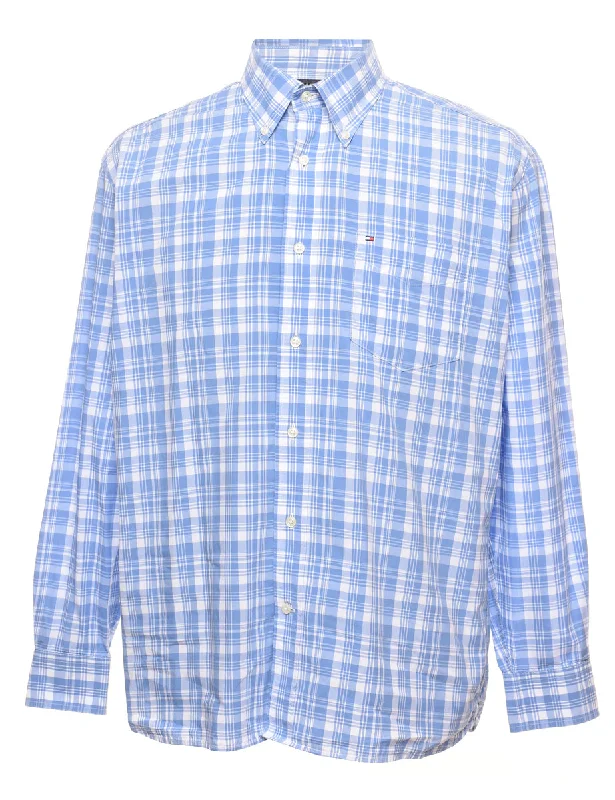 Tommy Hilfiger Checked Shirt - M Trendy Men's Scandinavian