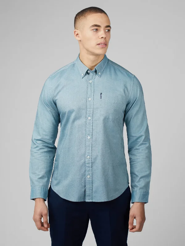 Signature Oxford - Long Sleeve - Teal Hip Men's Urban