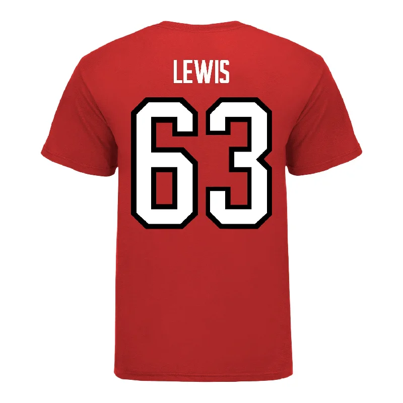 Ohio State Buckeyes Men's Hockey Student Athlete #63 Nathan Lewis T-Shirt Dynamic Men's Moto