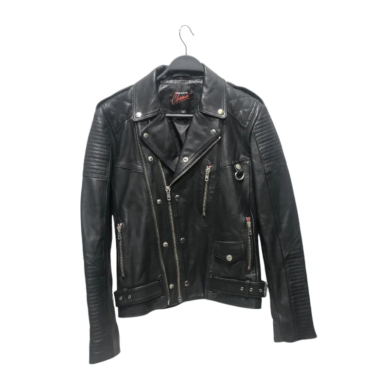 Surface to Air/Leather Jkt/M/Leather/BLK/BLK LEATHER JACKET Streetwear Style