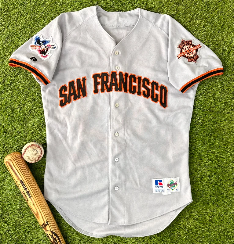 San Francisco Giants 1997 Barry Bonds Interleague MLB Baseball Jersey (42/Medium) Edgy Men's Punk