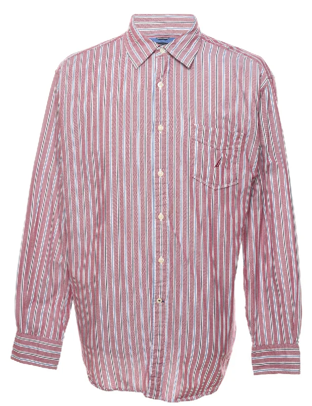 Nautica Striped Smart Shirt - XL Tough Men's Military