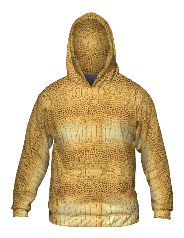 Golden Snake Skin Pattern Cozy Men's Sherpa