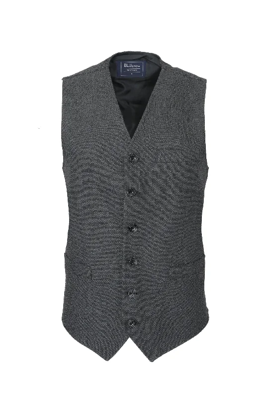 Serica Elite Waistcoat - Gray Chevron Unique Men's Patch