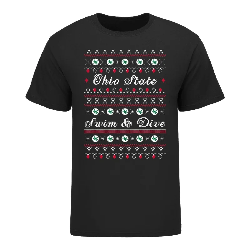 Ohio State Buckeyes Ugly Swim & Dive  Sweater T-Shirt Preppy Men's College