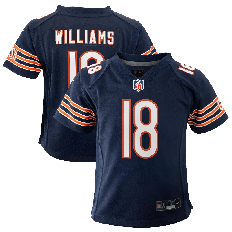 Caleb Williams Navy Nike Youth Chicago Bears 2024 NFL Draft First Round Pick Player Game Jersey Stylish Men's Neon