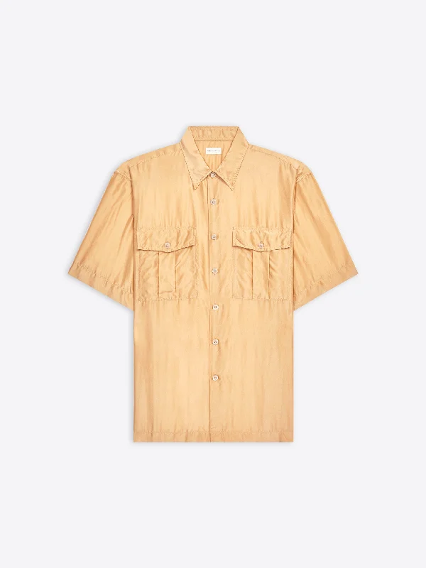 Silk short sleeve shirt Earthy Men's Hemp