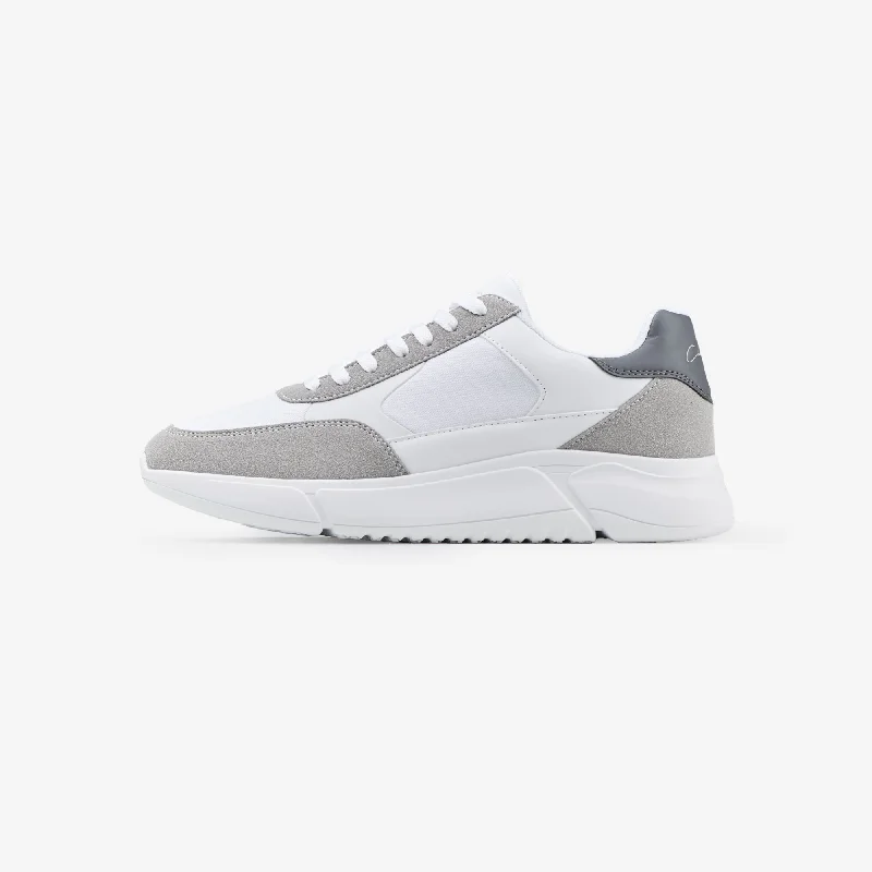 Premium Mesh Runner | Grey/White Luxurious Men's High