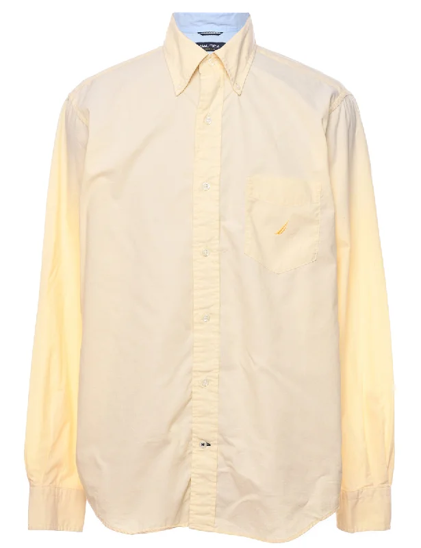 Nautica Pale Yellow Smart Shirt - M Dapper Men's Bow