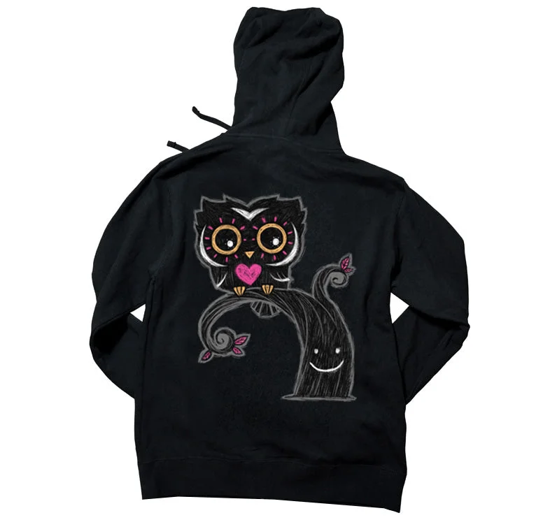 The Night Owl Hoodie Hip Men's Retro