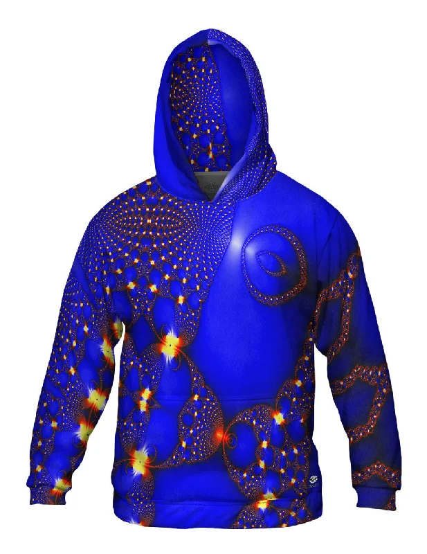 Blue Fractal Web Bold Men's Statement