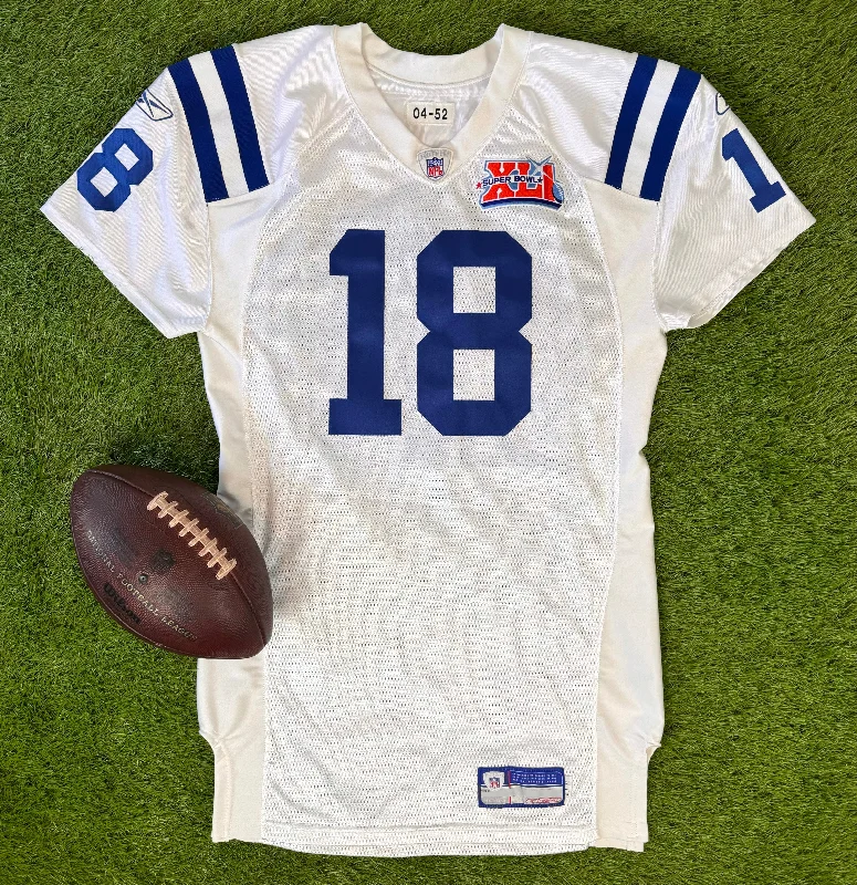 Indianapolis Colts Peyton Manning Super Bowl XLI NFL Football Jersey (52/XXL) Sleek Men's Contemporary 