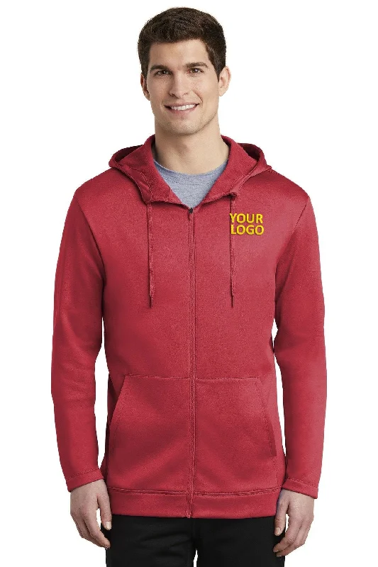 Nike ThermaFIT Customized Zip Hoodies, Gym Red Relaxed Men's Australian 