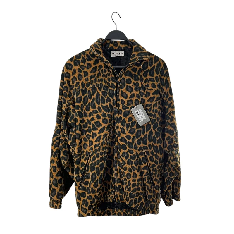 BALENCIAGA/Jacket/34/Cotton/CML/Animal Pattern/LEOPARD FLEECE Relaxed Men's Beach