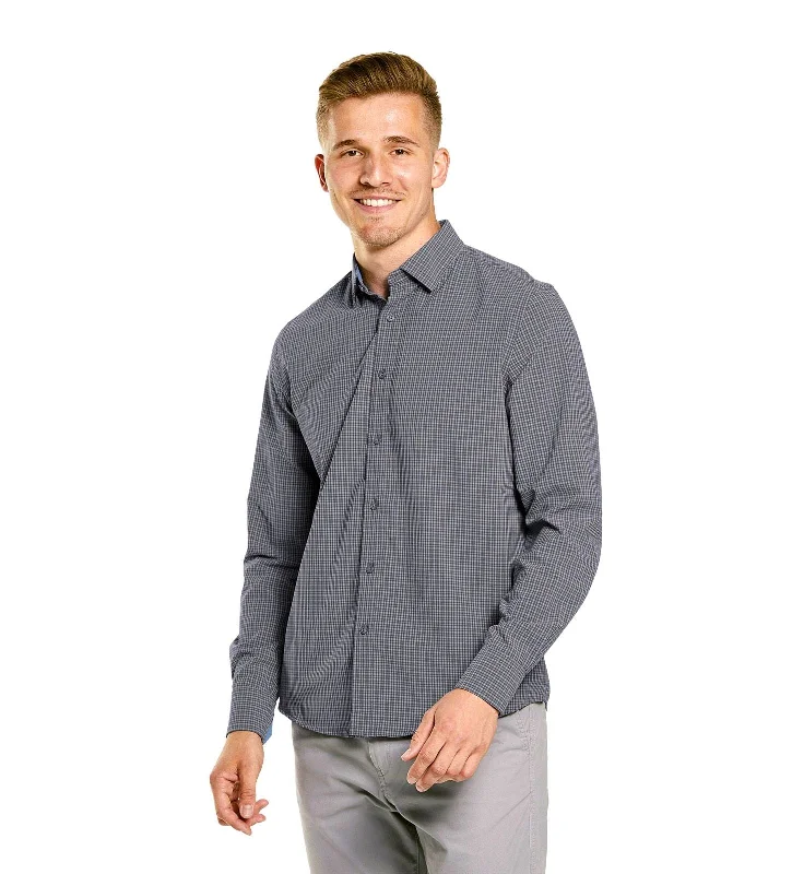 Men's Influencer Woven Shirt - Microplaid Hip Men's Retro