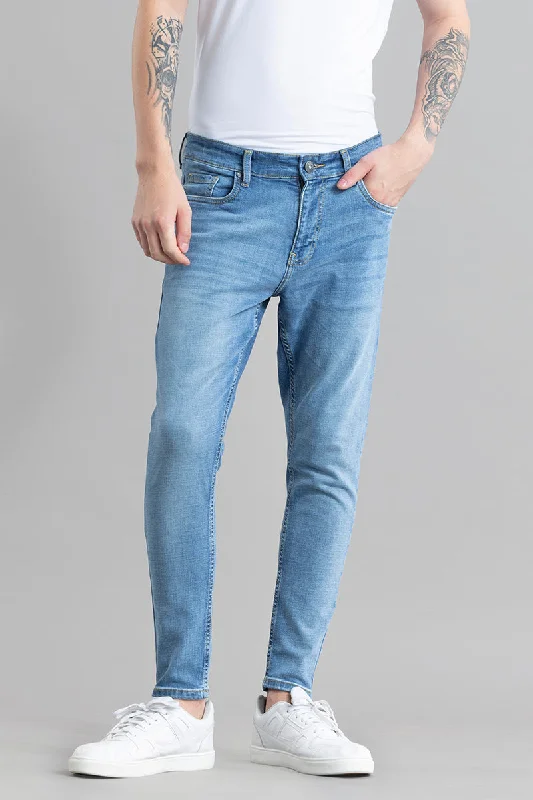 Livia Blue Skinny Fit Jeans Elegant Men's Cashmere