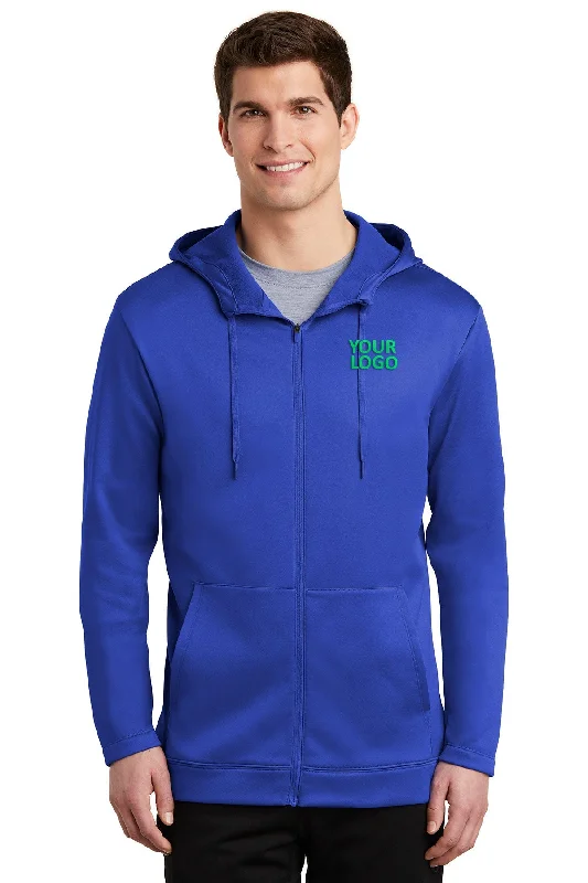 Nike ThermaFIT Customized Zip Hoodies, Game Royal Monochromatic Office Style