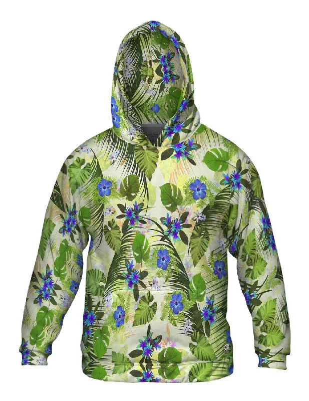 Aloha Blue Flowers Pattern Bold Men's Animal