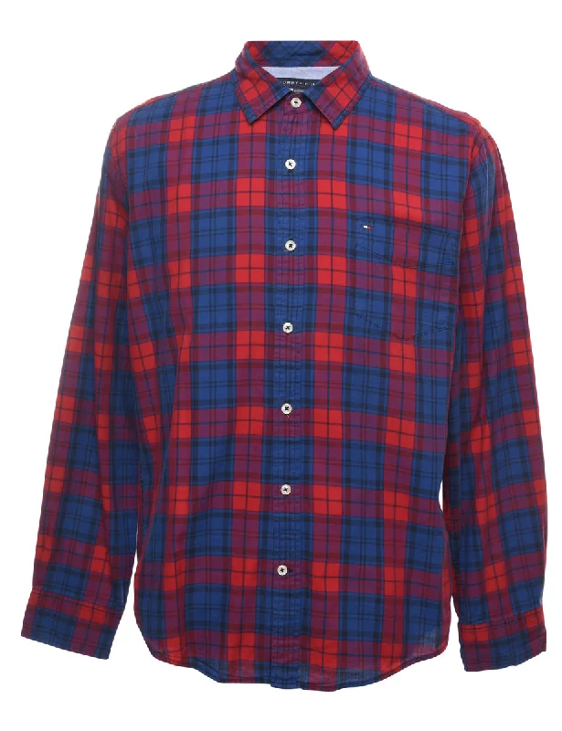 Tommy Hilfiger Checked Shirt - L Practical Men's Multi